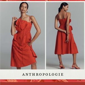 FARM Rio Red One Shoulder Sundress Wedding Guest